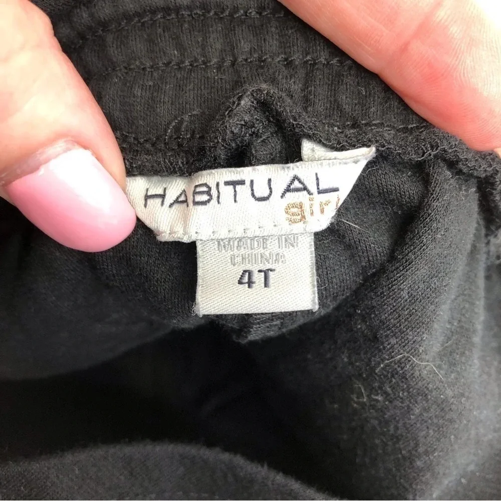 Habitual Girl shortalls black size 4T‎